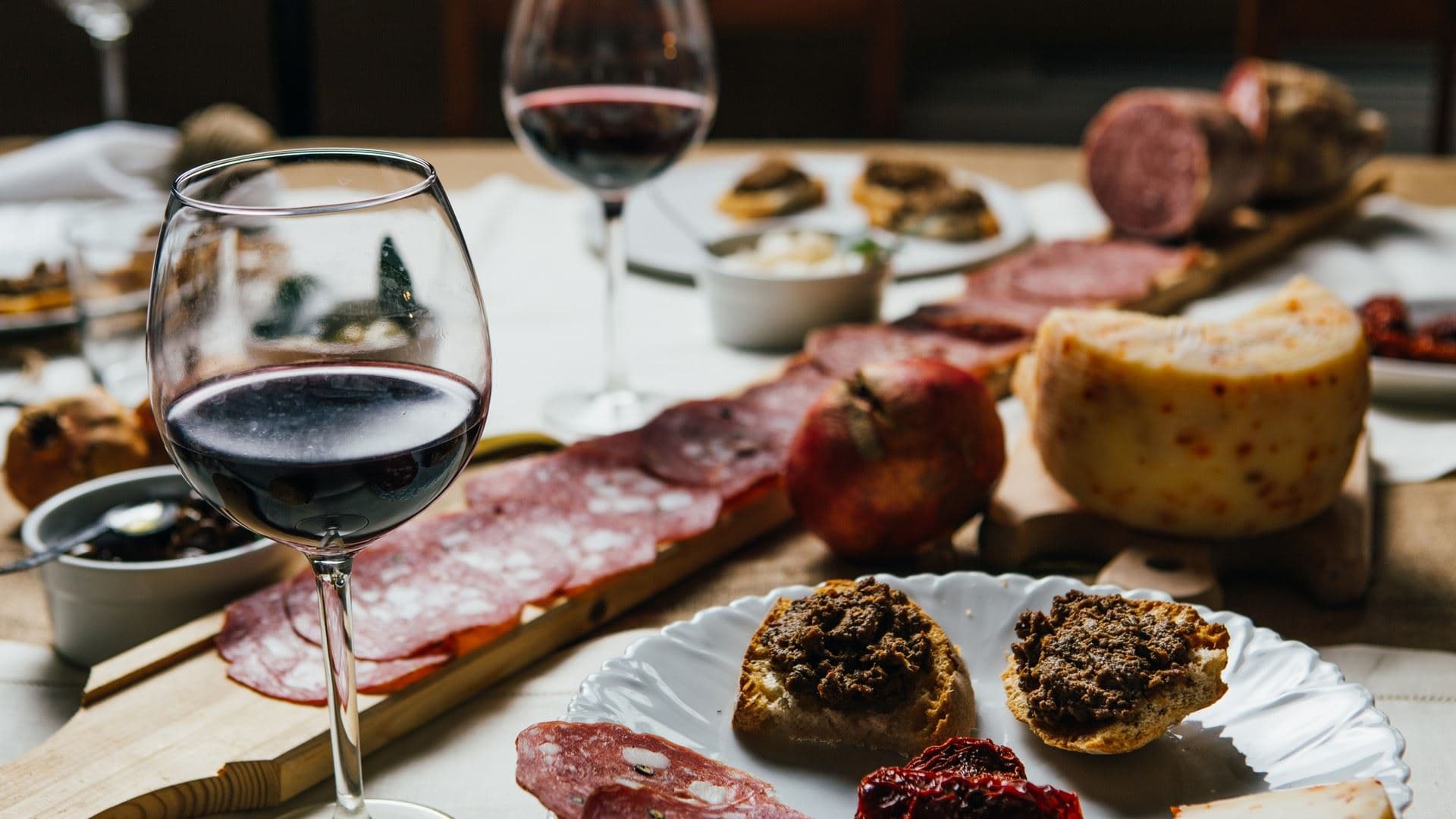 Mad og vin i Toscana