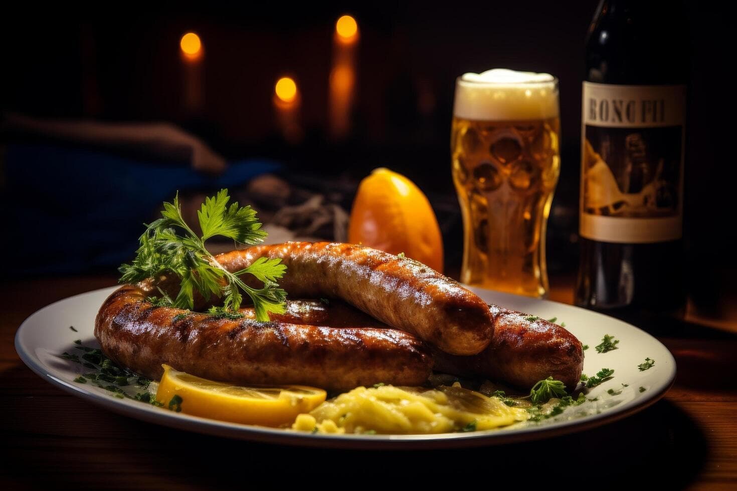 Tysk bratwurst og øl