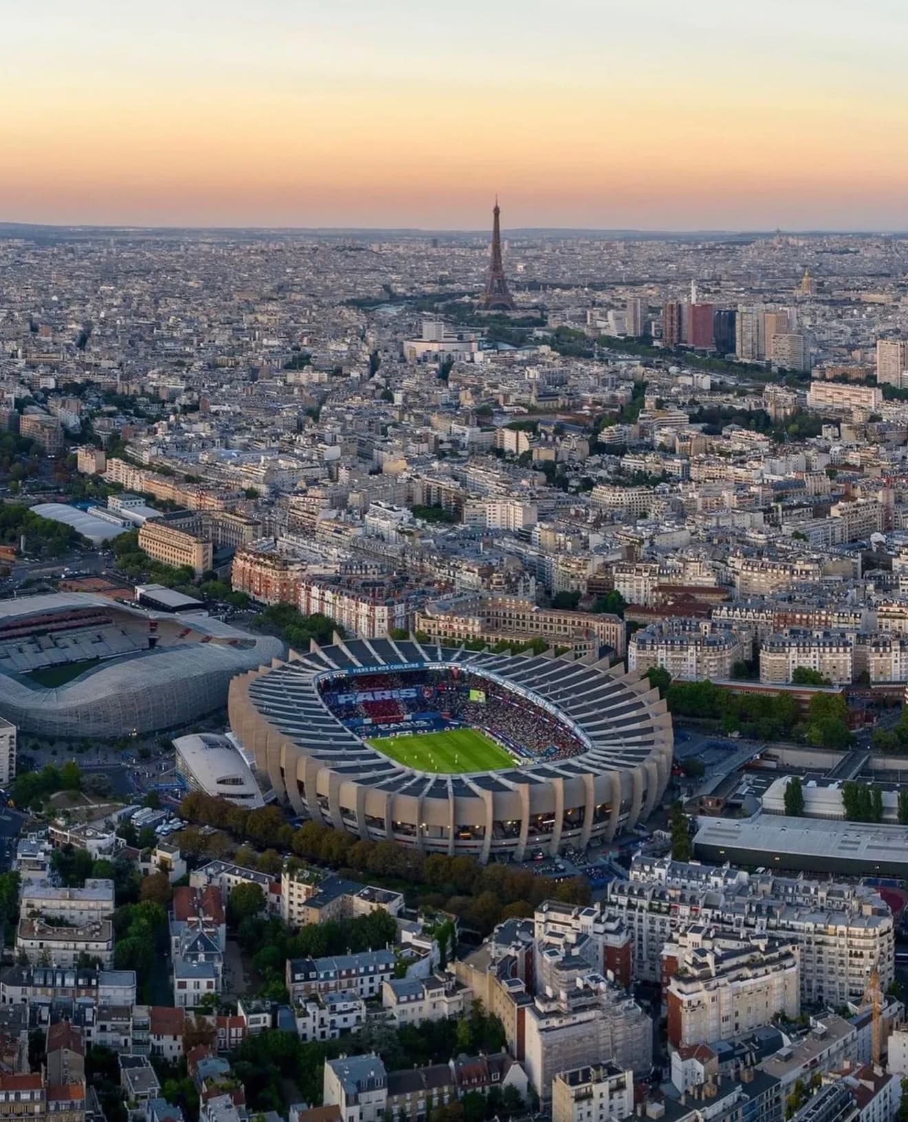 Parc des prince og effieltårnet