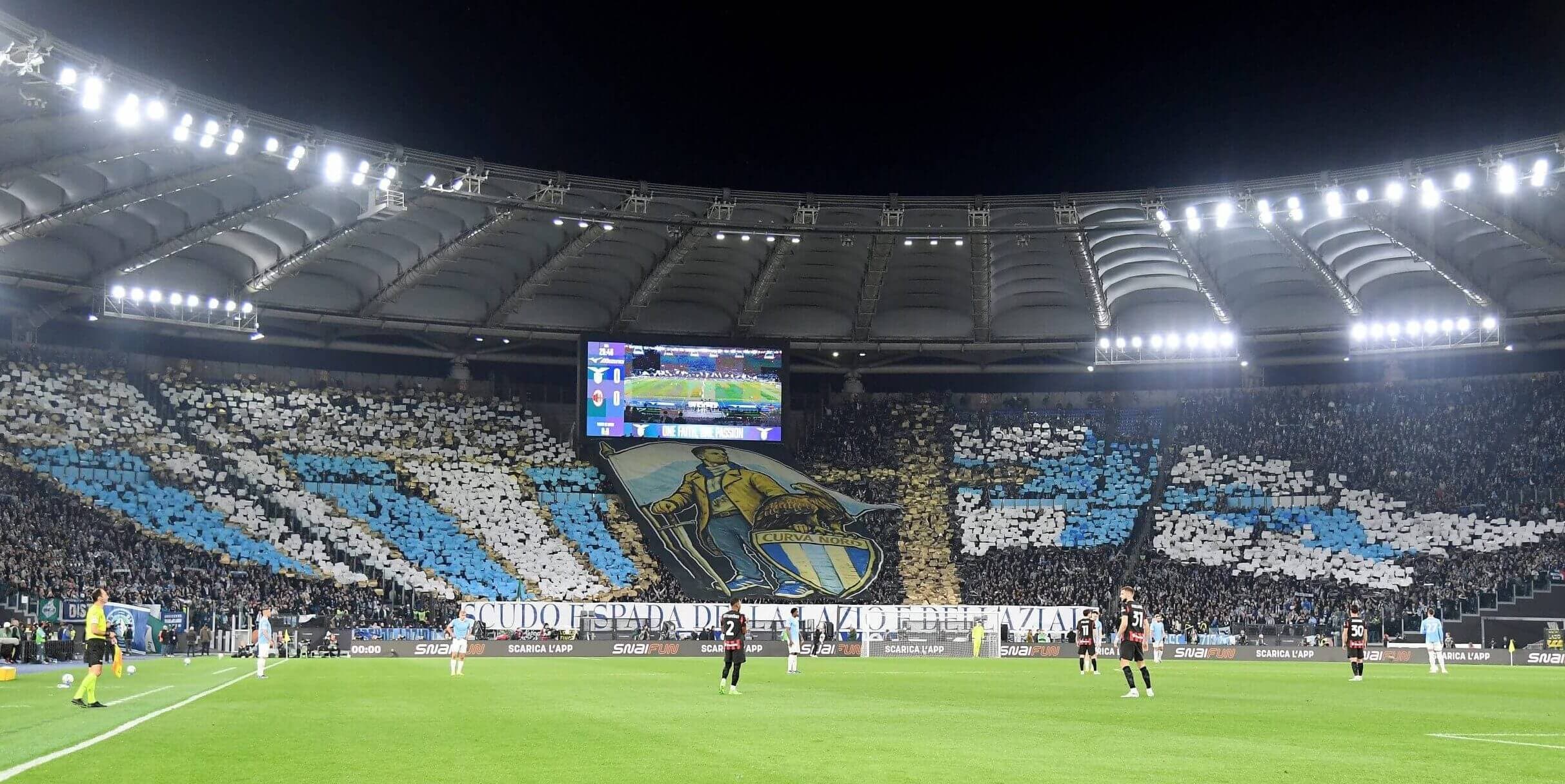 Lazio tifo på Stadio Olimpico