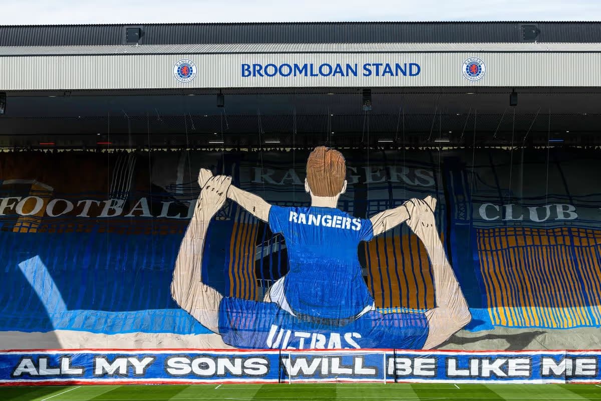 Tifo på Ibrox Stadium