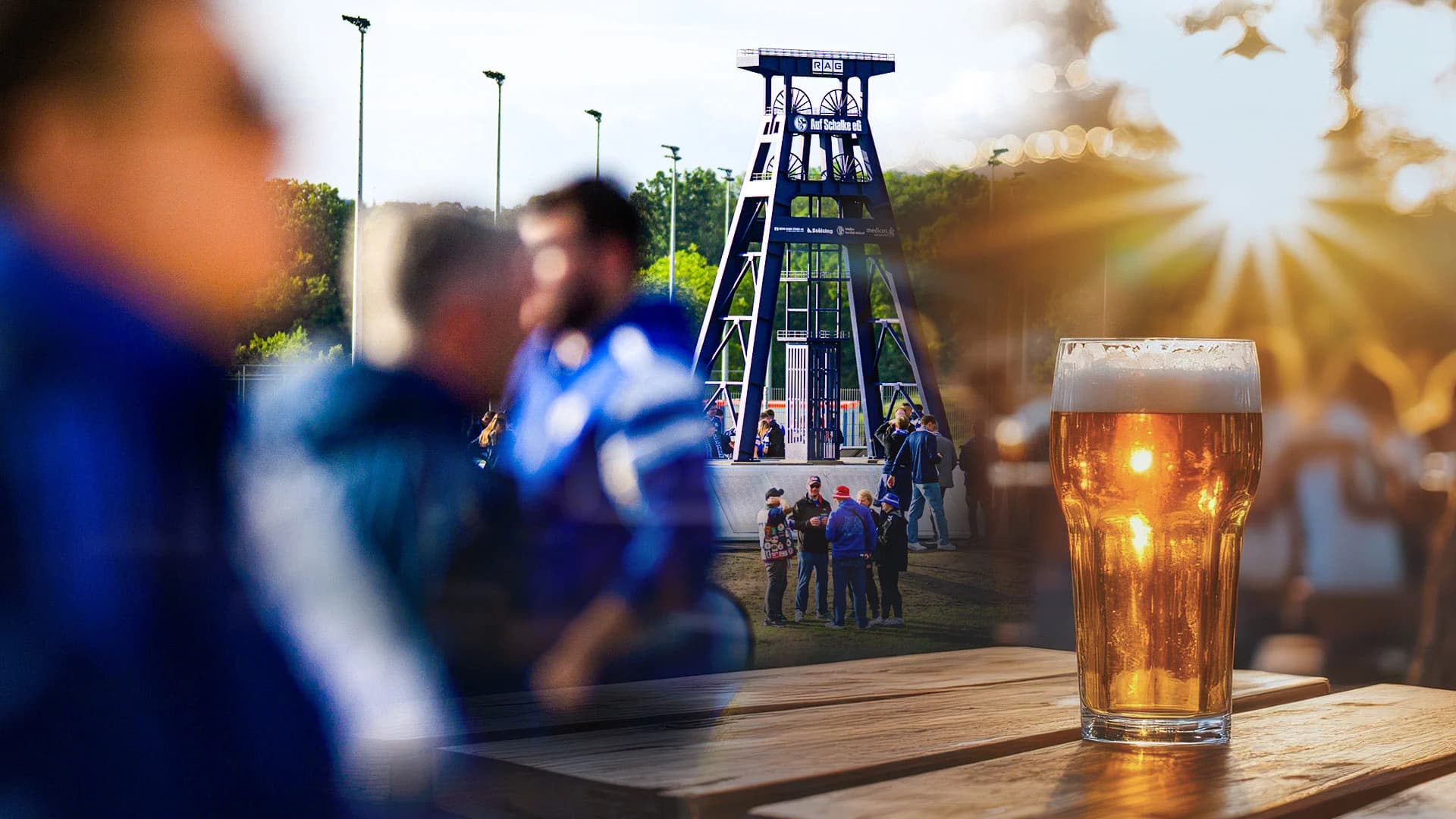 Biergarten før Schalke kamp