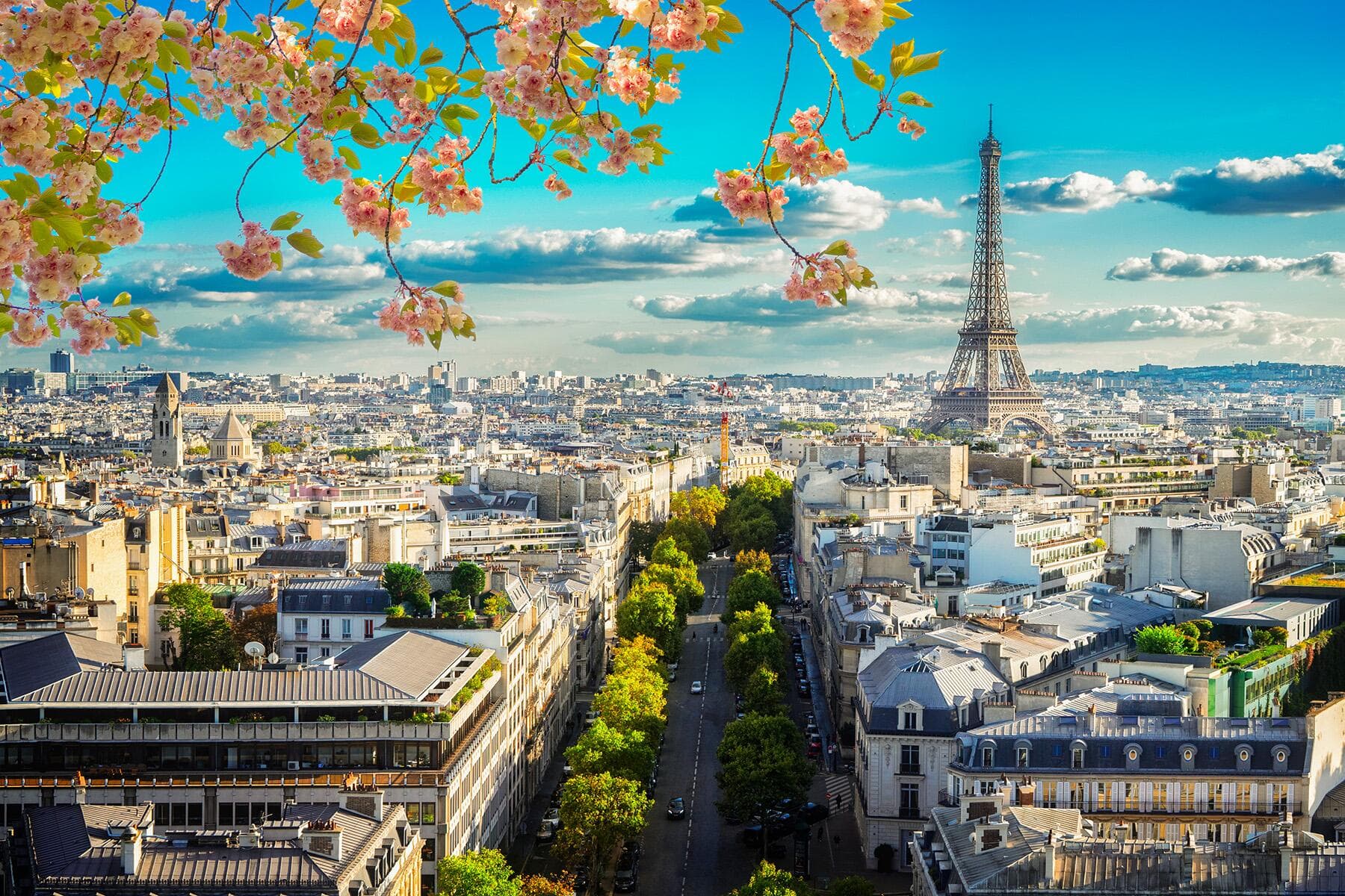 Utsikt över staden Paris