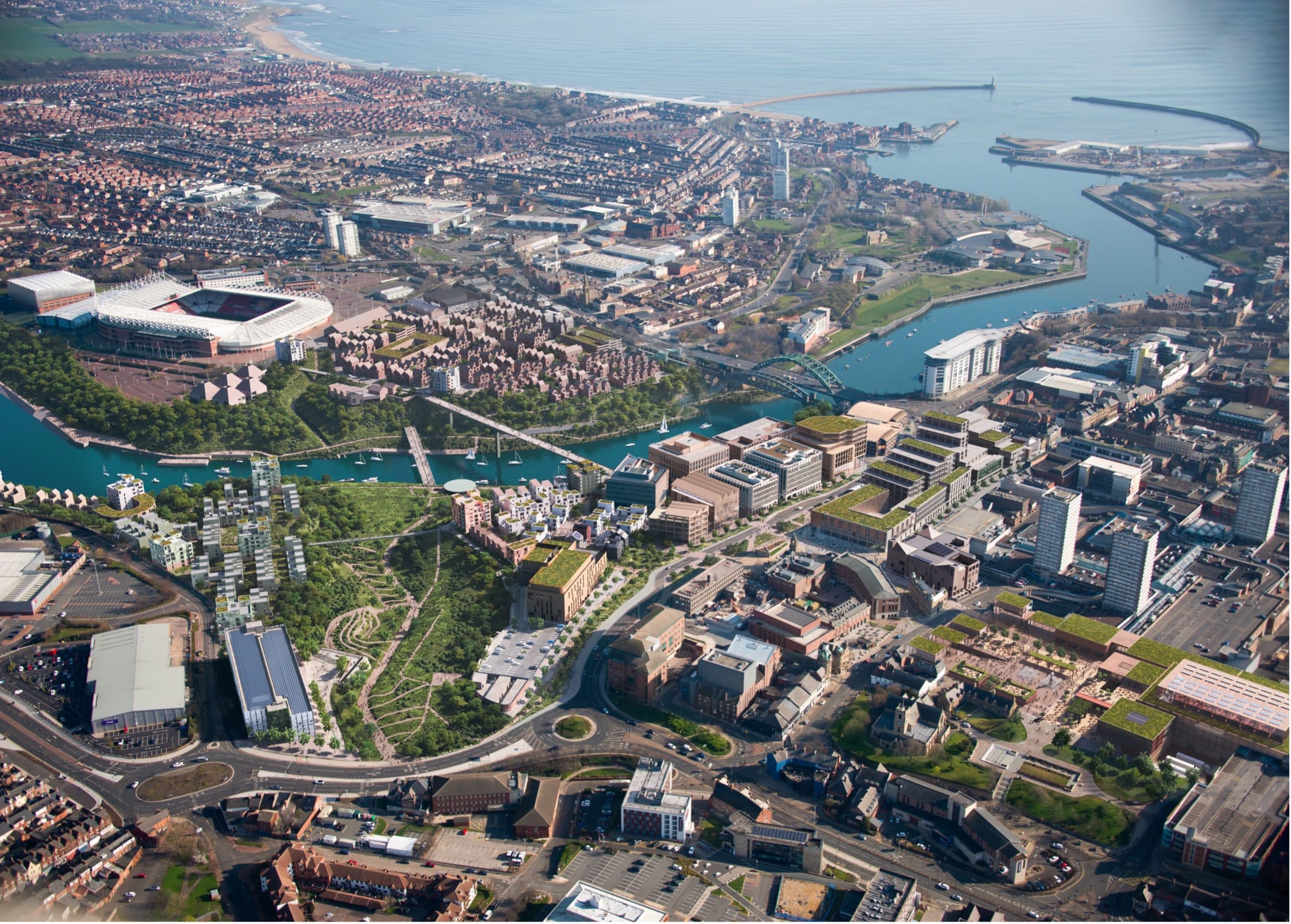 Sunderland sett uppifrån