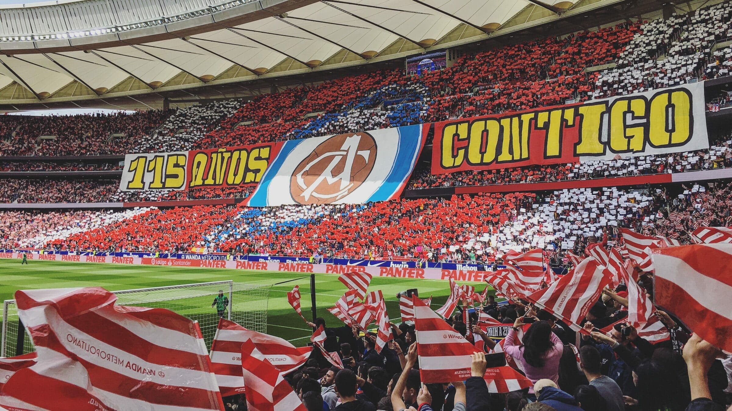 Tifo på Metropolitano Stadium